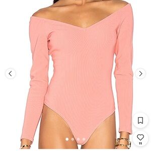 LPA Pink Long Sleeve Bodysuit